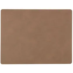 LINDDNA Tischset Nupo L Square Leder Braun (Large)