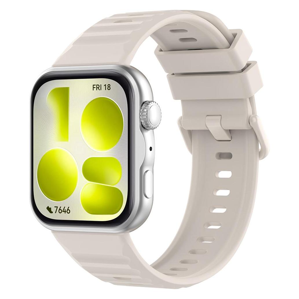 Techsuit - Watchband (W082) - Huawei Watch Fit 5 Pro - Cream (Silicone) (70708538)