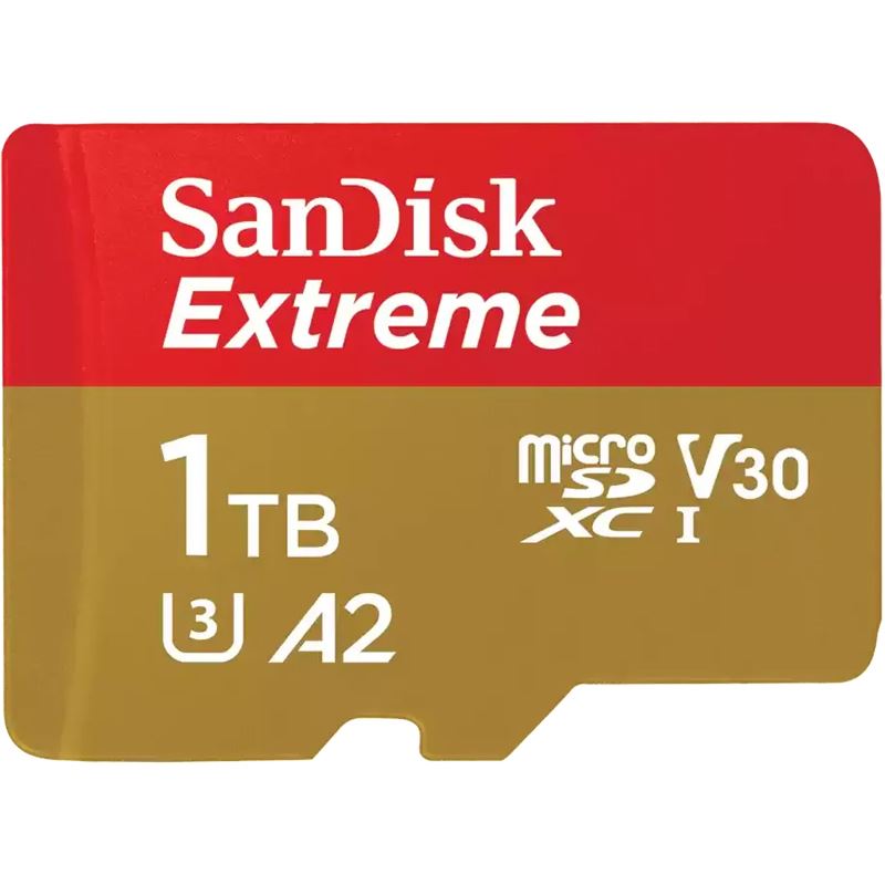 1TB Sandisk TB MicroSDXC Extreme 190MB/130MB