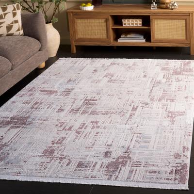 SAFAVIEH Whisper Hanako Contemporary Fringe Rug