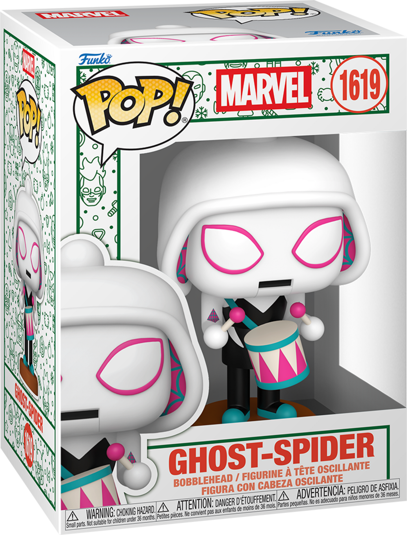Funko Pop! Marvel Ghost-Spider Nutcracker Vinyl Figure, 12.2 cm tall, Funko Collectible