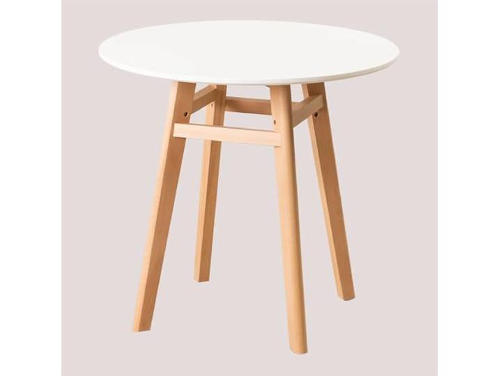 SKLUM Runder Esstisch aus MDF und Buchenholz (Ø80) Scand Nordic -
