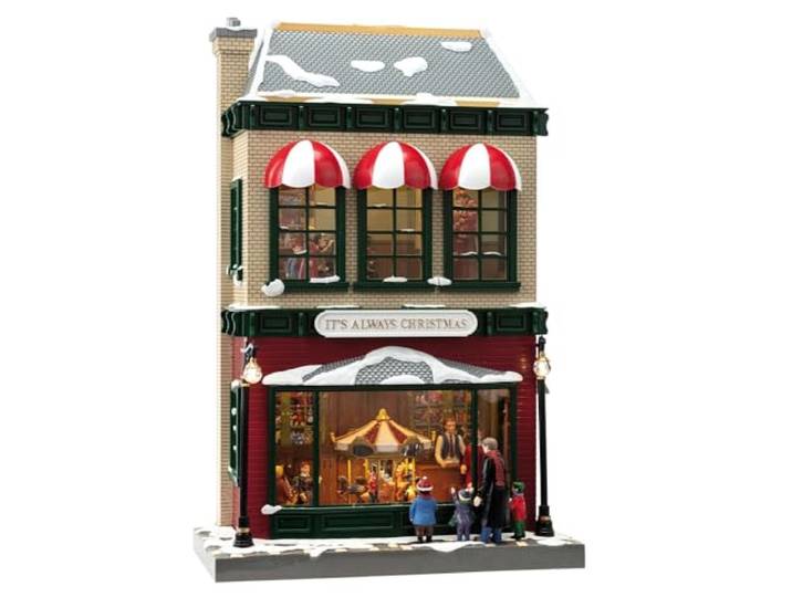 Musicboxworld MMM GmbH, Spieluhrenwelt 911914 Spieluhr -Das Kaufhaus spielt 9 Weihnachtslieder, während Sich die Szene im Inneren bewegt