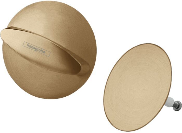 Hansgrohe Flexaplus Fertigmontageset 58185140 brushed bronze, Ab-/Überlaufgarnitur