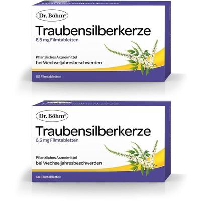 Dr.böhm Traubensilberkerze 6,5 mg Filmtabletten 2x 2x60 St Tabletten