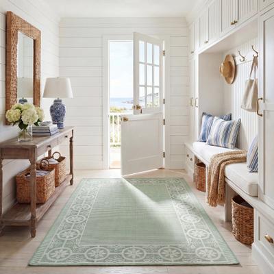 SAFAVIEH Bermuda George Geometric Indoor/Outdoor Waterproof Rug
