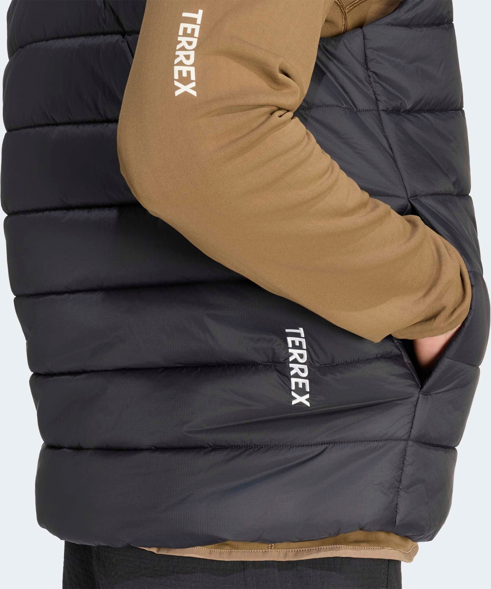Funktionsweste ADIDAS TERREX "MULTI ESSENTIALS CLIMAWARM, GEFÜTTERT", Herren, Gr. XL, schwarz, Obermaterial: 100% Polyamid, Westen Funktionsweste schwarz XL