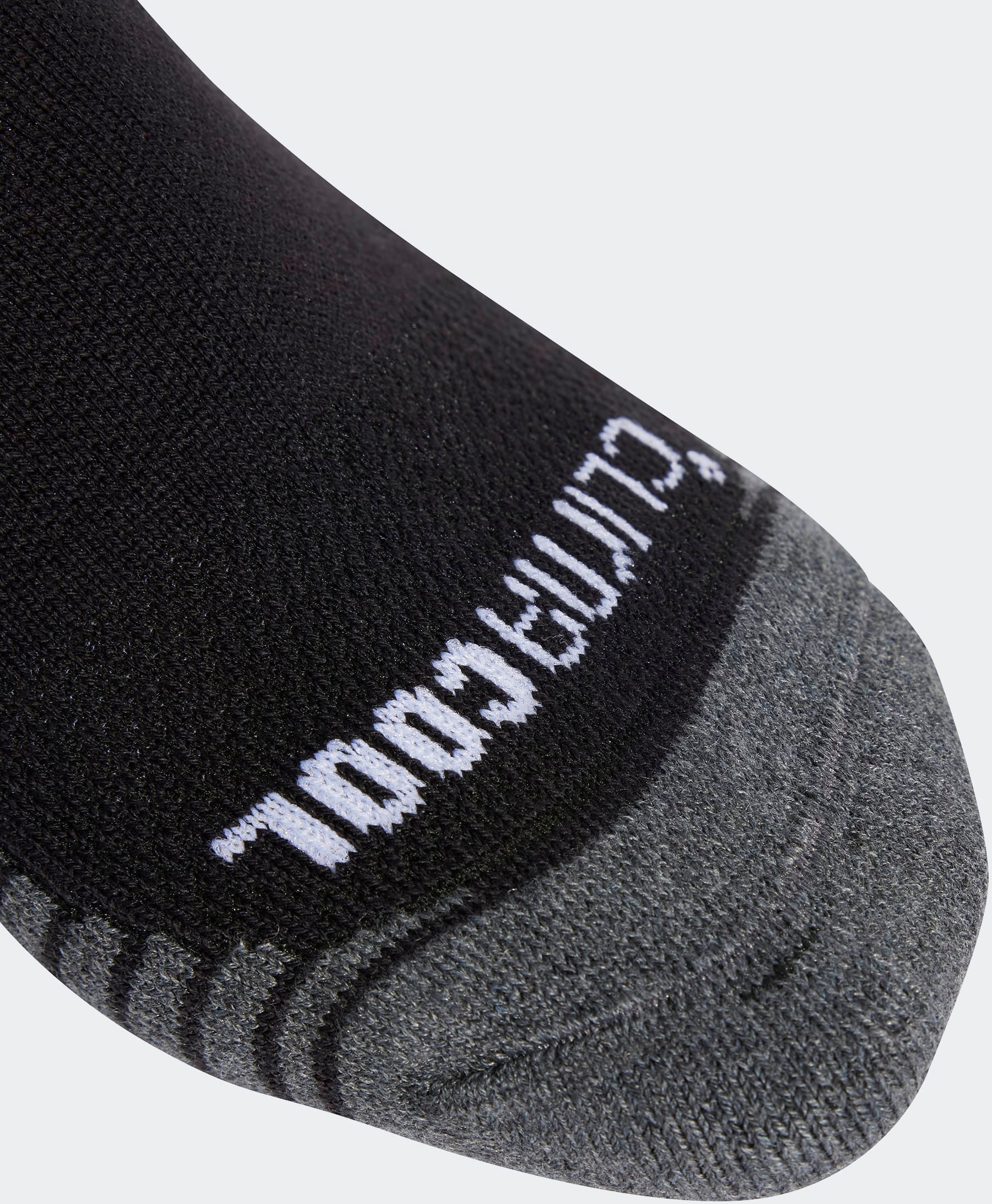 Funktionssocken ADIDAS PERFORMANCE "PERFORMANCE CLIMACOOL CUSHIONED QUARTER, 3ER-PACK", Gr. XL (46/48), schwarz-weiss (schwarz, weiß), Obermaterial: 55% Polyester, 42% Baumwolle, 2% Elasthan, 1% sonstige Fasern, Socken Funktionssocken schwarz, weiß XL (46