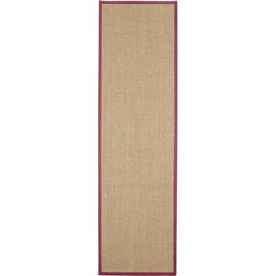 Teppich HEINE HOME Gr. 8, rot (weinrot), B:180cm H:7mm L:180cm, Sisal, Teppiche, Teppich