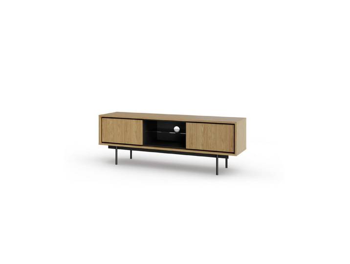 ROYAL24_MARKT TV-Schrank Delvaro Modernes TV-Lowboard mit Stahlgestell – Stilvoll und Geräumig (TV-Sideboard, 1-St., Premium - Delvaro) Luxus – Edel – Zeitlos