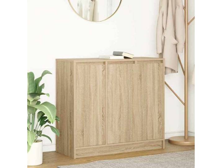 Buffet chêne sonoma 85x34x76 cm bois d'ingénierie meuble de rangement meuble de rangement de cuisine meuble de 861627