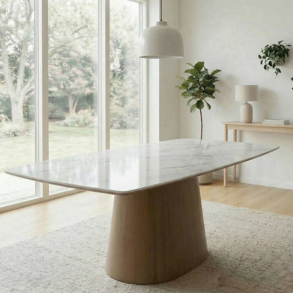 Pharao24.de Esstisch Esszimmer Tisch in modernem Design mit Sinterstein Platte