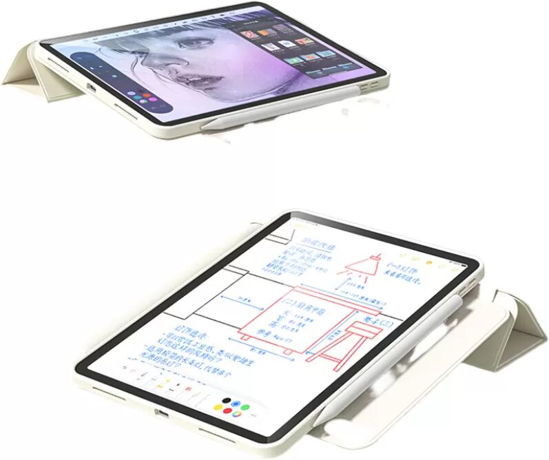 INF Y-Fold Rotierende Tablet-Hülle für iPad 7/8/9 (10,2 Zoll) - Schwarz