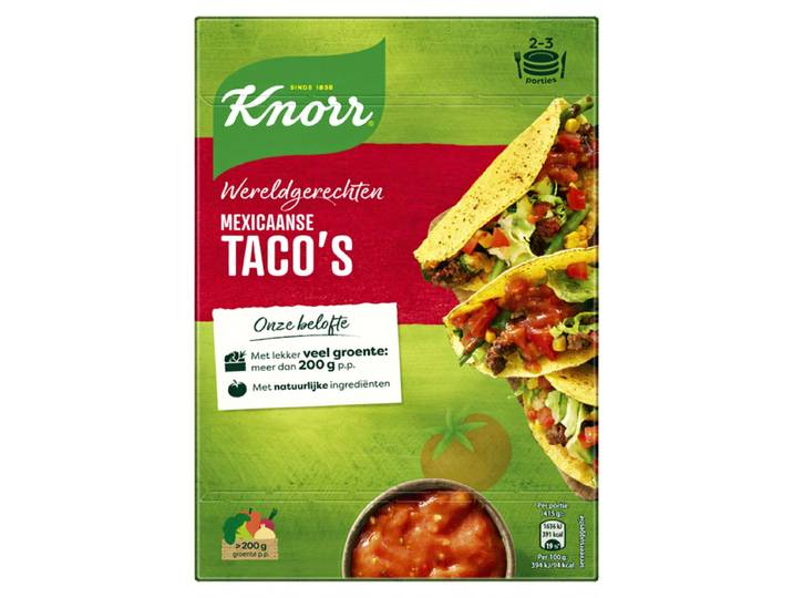 Knorr Mexicaanse Tacos - 136 g