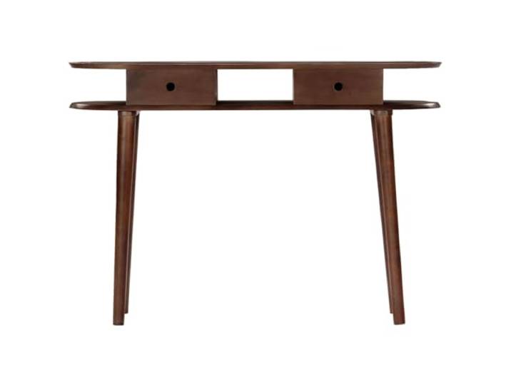 Konsole 110x35x76cm aus Massivholz Akazien, Couchtisch mit 2 Schubladen für Tropisches Hartholz, 2 Schubladen und ein offenes Fach, einfache Montage, einfache Reinigung, keine Maserung