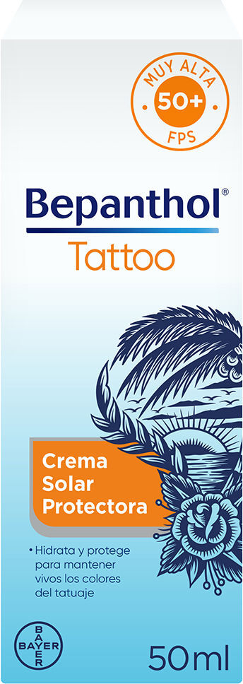 Bepanthol Tattoo crème solaire protectrice SPF50+ 50 ml