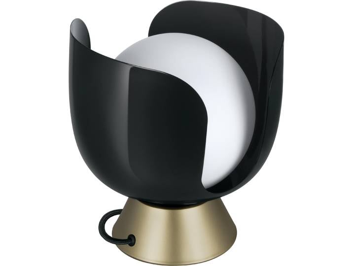 OSRAM 4058075851801 Corolle Tischleuchte E14 Metall Glas Retro Schwarz