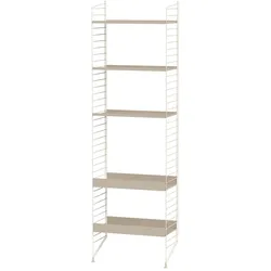 Standregal mit 5 Metallböden Beige