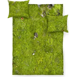 Hayka Bettwäsche 200 x 200 cm Moos doppelt