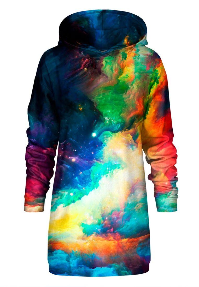 "Colorful Space" Oversize hoodiejurk