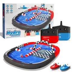 Sharper Image - Hydro Racer RC‐Boot Rennset – ferngesteuerte Rennboote mit Wasser‐Rennstrecke