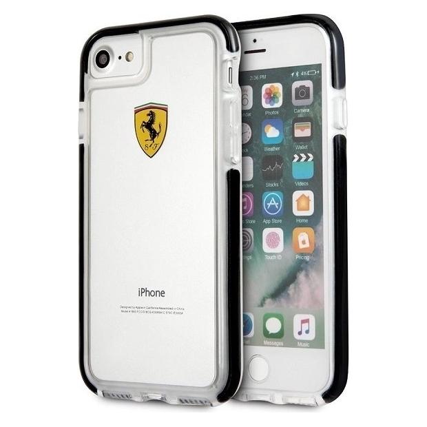 Ferrari hard case FEGLHCP7BK iPhone 7/8 SE2020 shockproof transparent black (Apple iPhone 7, Apple iPhone 8) (FER000204-0)