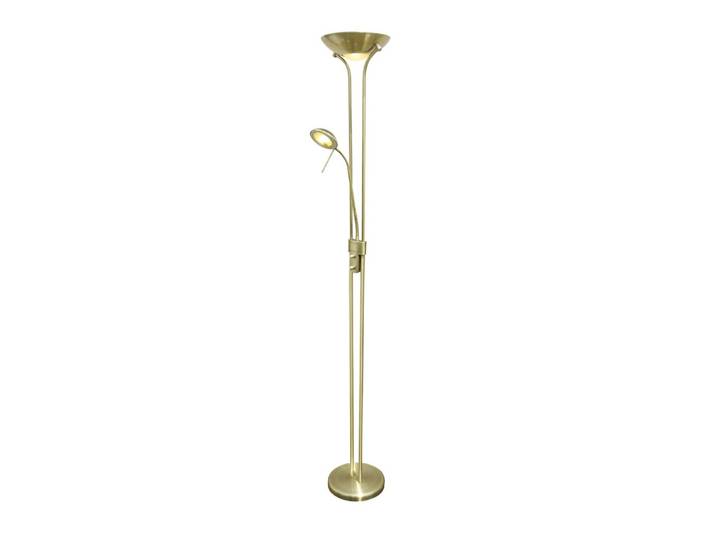 Lampadaire LED avec structure orientable en cuir et métal