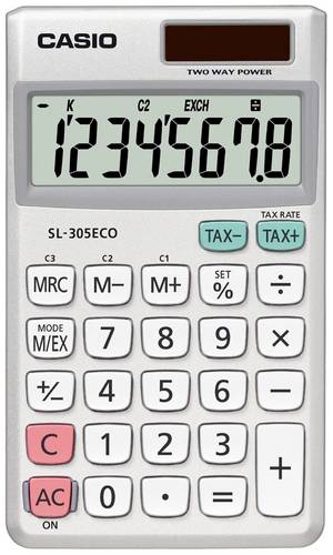 CASIO Taschenrechner SL-305 ECO, Solar-/ Batteriebetrieb (5215663)