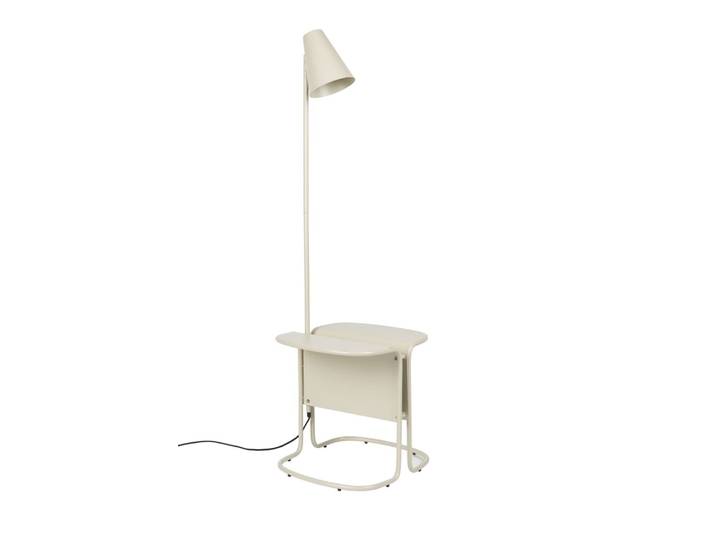 Lampadaire design en métal beige