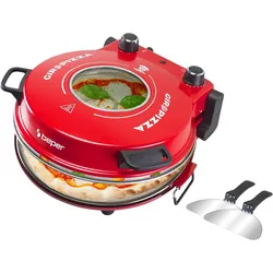 beper Beper P101CUD301 Pizzaofen, 400°C, 31 cm Keramikplatte, 5 Kochstufen, 15-Minuten-Timer, Edelstahl