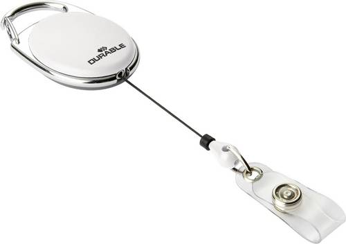 Durable JOJO STYLE - 8324 Jojo für Ausweishalter Druckknopf-Schlaufe Weiß 0.8m 832402 10St.