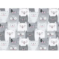 CoverYourDesk, Unterlage, Schreibtischunterlage Katzen-Konferenz