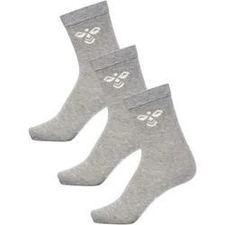 3er Pack hummel SUTTON Socken Kinder grey melange 24-27