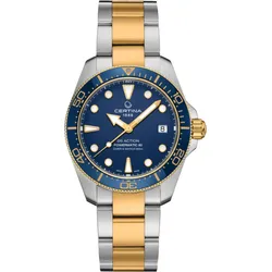 Certina DS Action Diver 38mm C048.807.22.041.00 - blau,gold,silber - 38mm