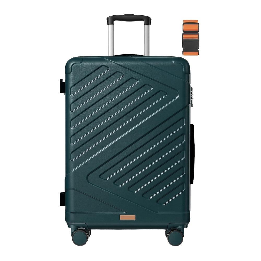 SONGMICS Koffer, Hartschalenkoffer mit TSA-Schloss und Koffergurt, erweiterbar RLPB35002C101