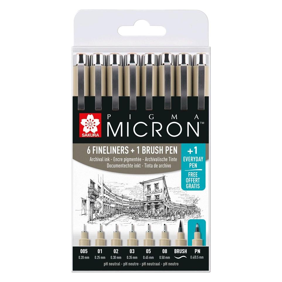 Sakura Fineliner Pigma Micron (8x) (POXSDK8S)