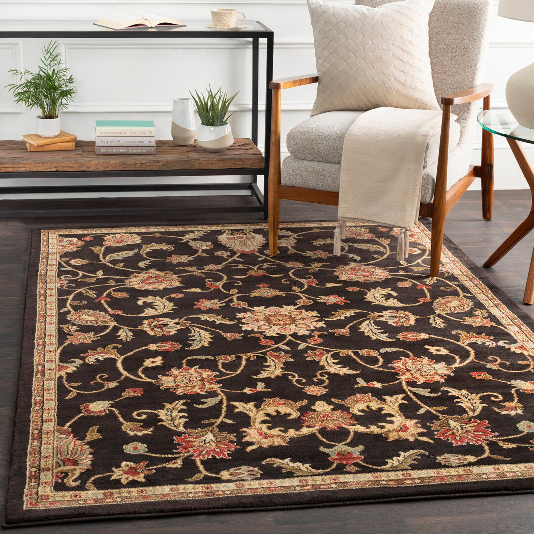 Marlow Home Co. Area Rug Beige;Brown Rectangle 160 x 221cm