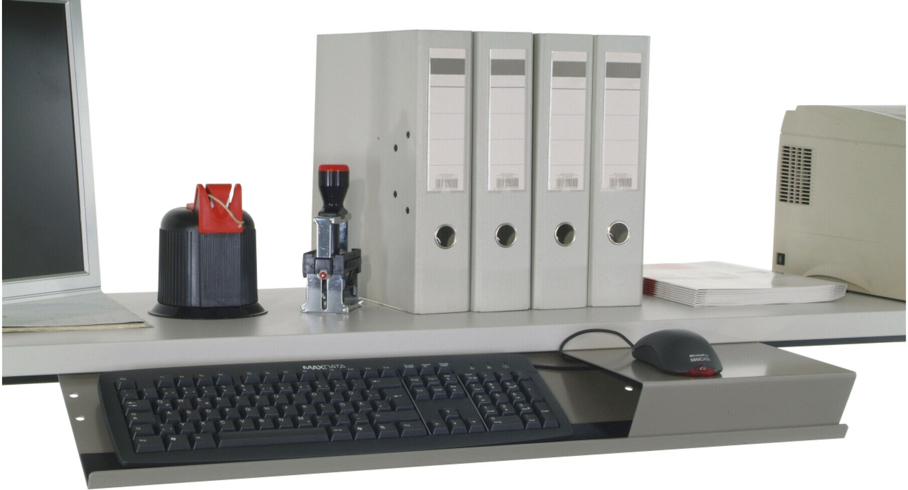 Rocholz Tastatur- und Mausablage SYSTEM 2000 760x210x20 mm (20812)