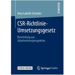 CSR-Richtlinie-Umsetzungsgesetz, Fachbücher von Nina Isabelle Schröder