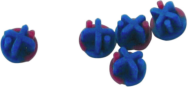 Kludi Markierungsstopfen 93092100-00 Rot-Blau chrom