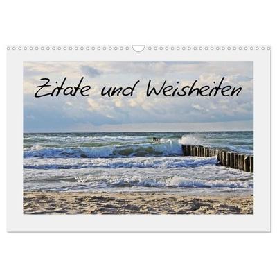 Zitate und Weisheiten (Wandkalender 2027 DIN A3 quer), CALVENDO Monatskalender