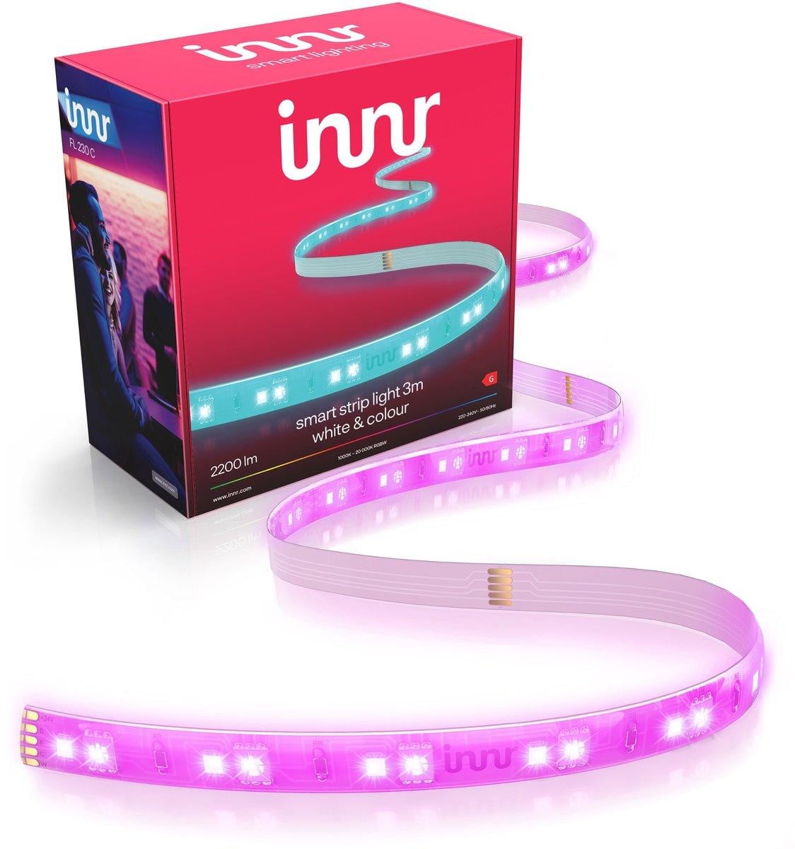 Innr Zigbee Lightstrip 3m - RGBW LED-strip voor Philips Hue - 2200 lm