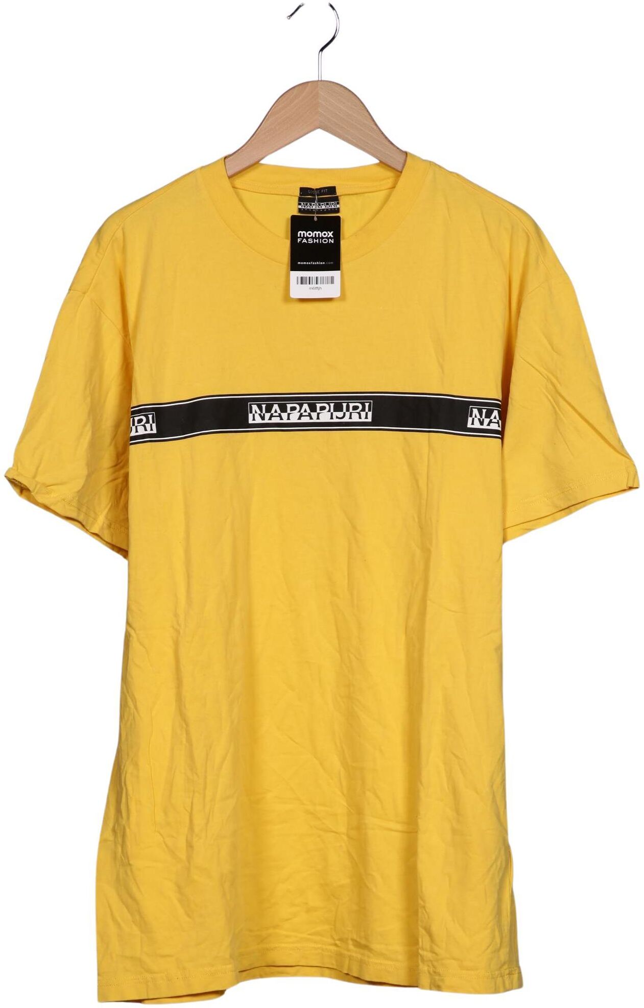 Napapijri Herren T-Shirt, Gelb, Gr. XL, Baumwolle - Second Hand