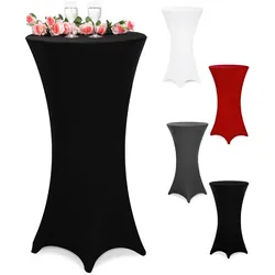 Casaria Deuba Stehtisch Husse 60 schwarz
