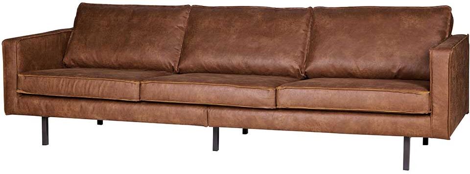 Pharao24.de Couch aus Recyceltem Leder Cognac Braun