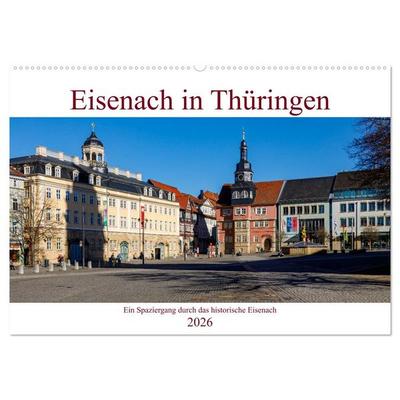 Eisenach in Thüringen (Wandkalender 2026 DIN A2 quer), CALVENDO Monatskalender