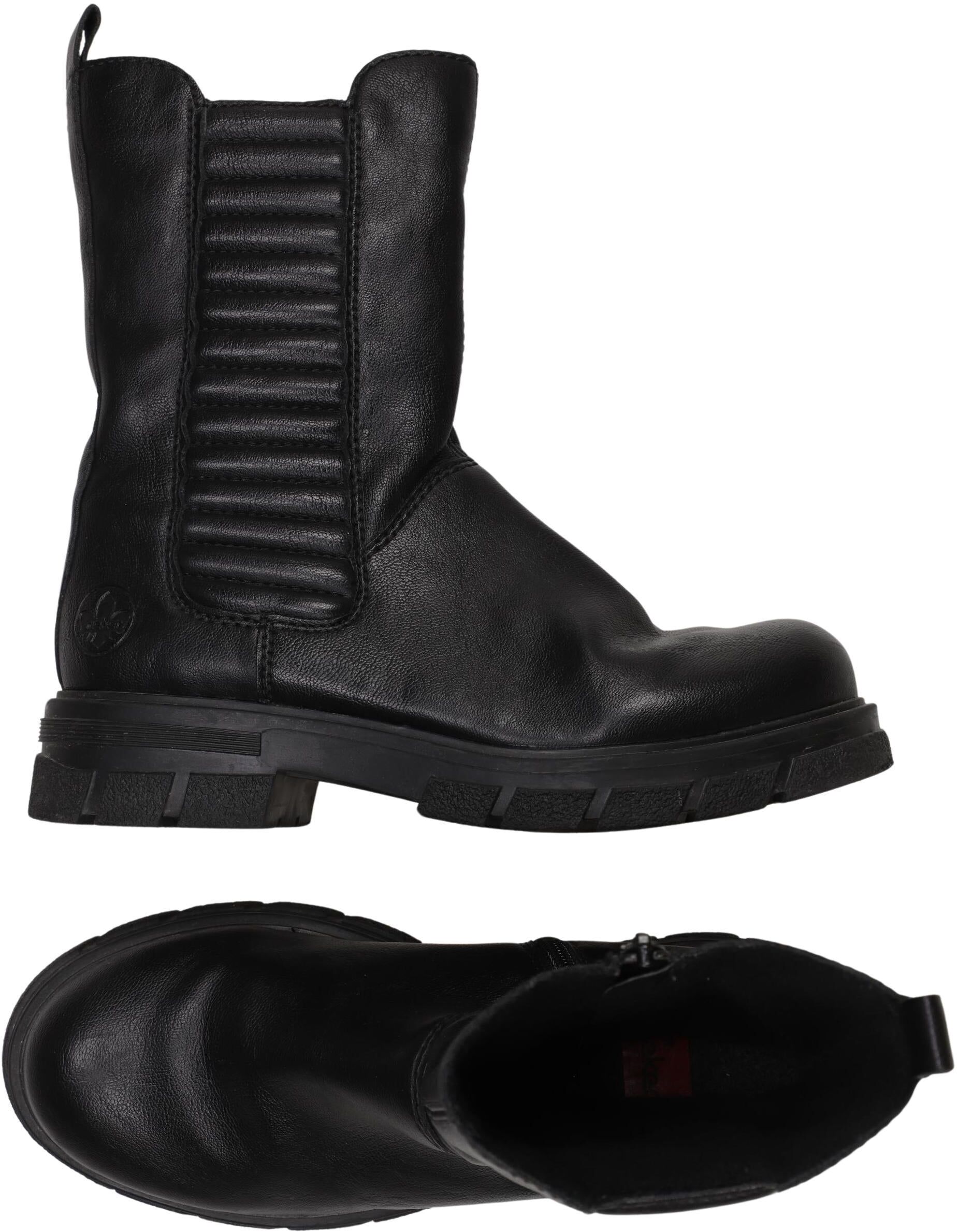 Rieker Damen Stiefel, Schwarz, Gr. EU 36, Kunstleder - Second Hand