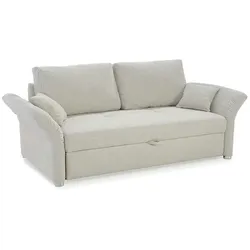 Schlafsofa Luca Stoff Beige 163 x 201 cm