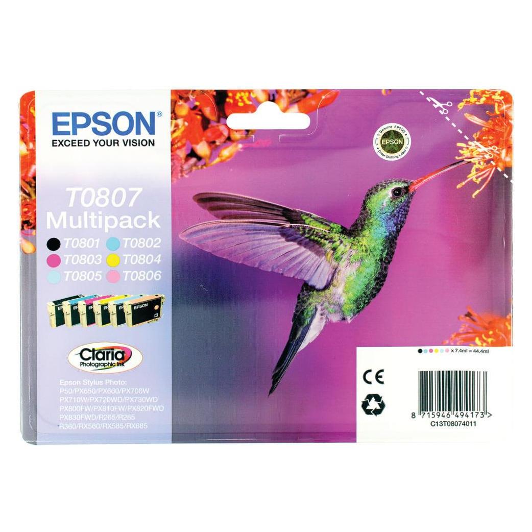 Epson Original 6 color Multipack (BK, C, M, Y) (EC13T080740)