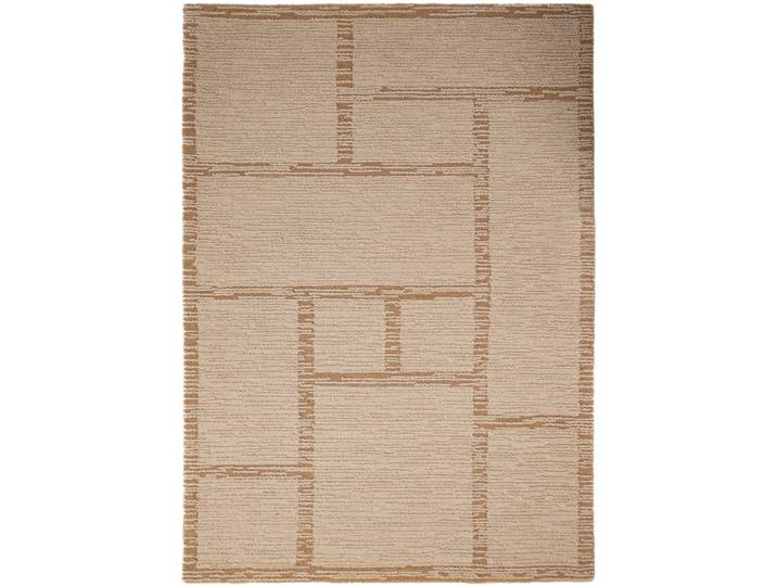 Teppich Holland Natur Architektonisch 100 Prozent Wolle 200 x 290 cm - Material: 100% Wolle